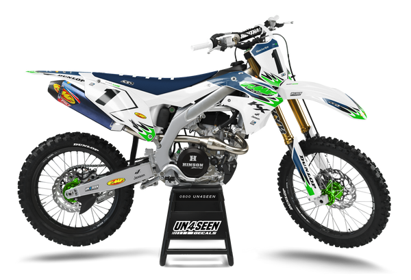 Kawasaki Retro Fmf Graphic Kit - KK KXF KDX KLX Models | All Years