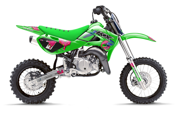 Graphics Kit For Kawasaki KX65 (1999-2023) Nightcity Series