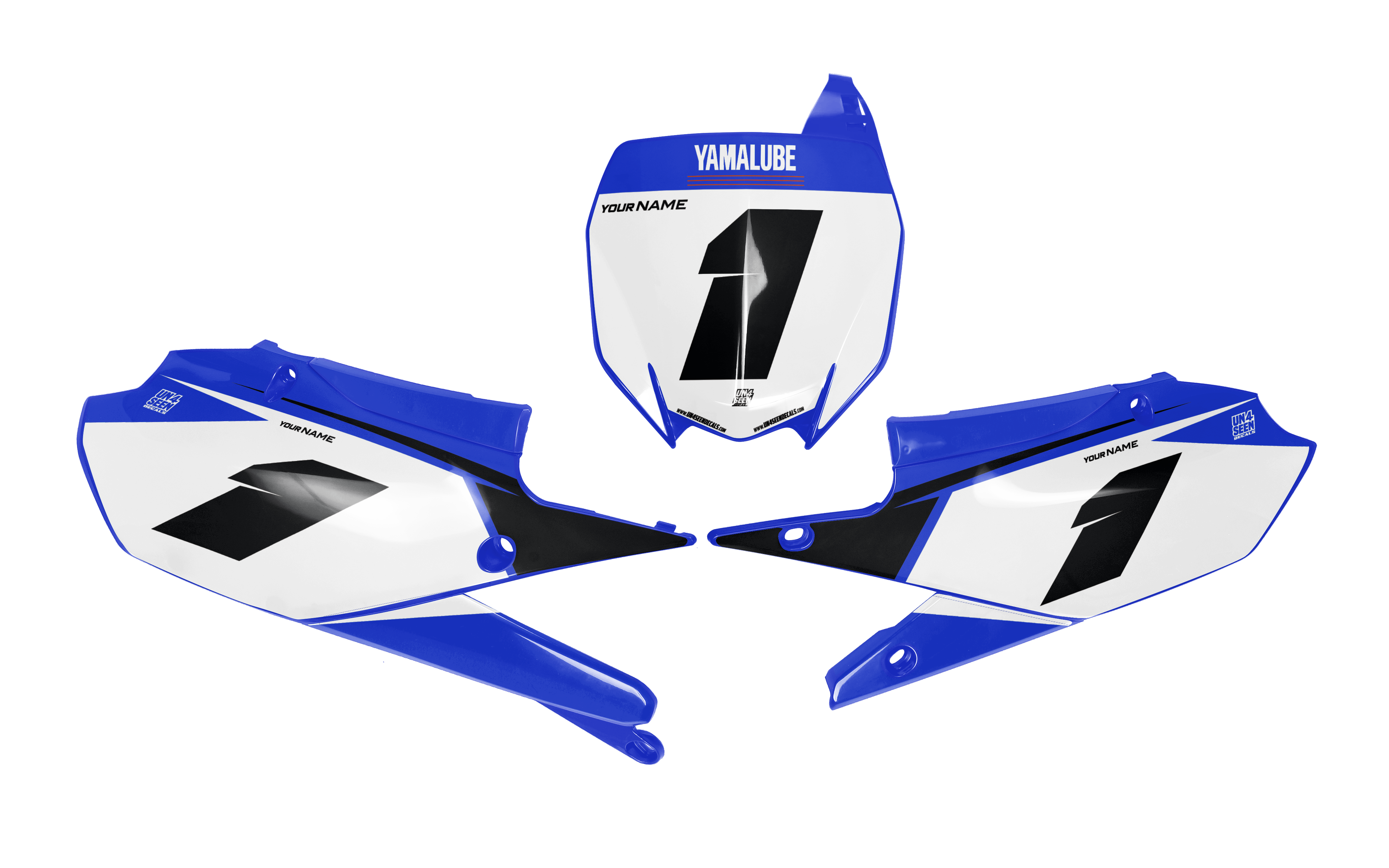 Yamaha Number Background Decals - Easy