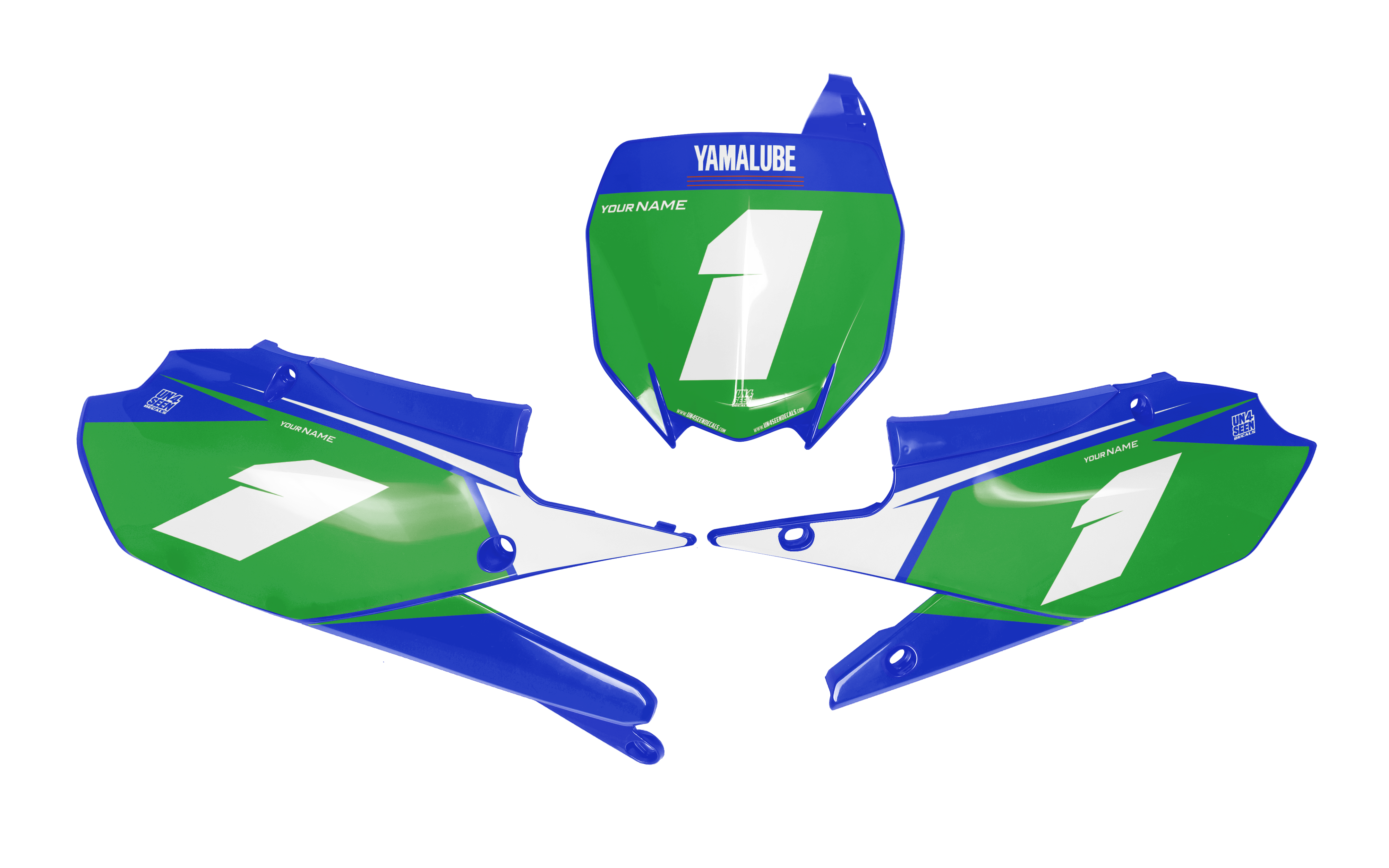 Yamaha Number Background Decals - Easy