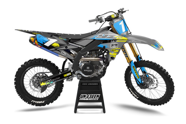 Yamaha Faith Grey Graphic Kit - YZ YZF WR TTR PW Models | All Years