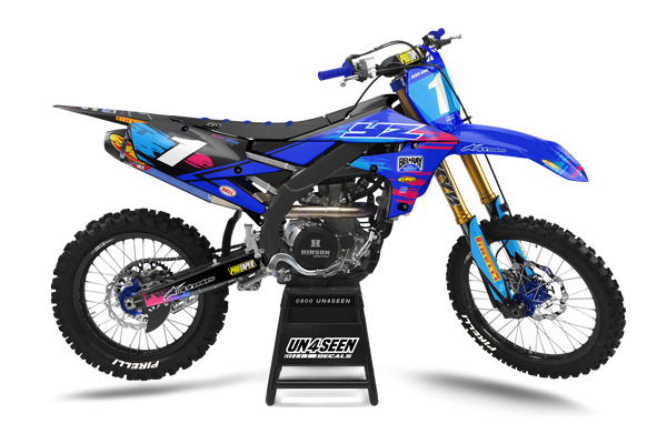 Yamaha Faith Blue Graphic Kit - YZ YZF WR TTR PW Models | All Years