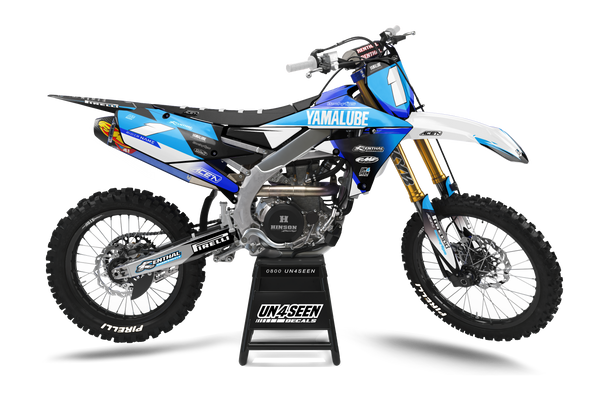 Yamaha Yamalube Cyan Graphic Kit - YZ YZF WR TTR PW Models | All Years