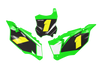 Kawasaki Number Background Decals - Edge