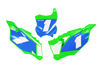 Kawasaki Number Background Decals - Edge