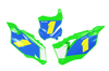 Kawasaki Number Background Decals - Edge