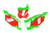 Kawasaki Number Background Decals - Edge