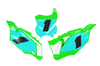 Kawasaki Number Background Decals - Edge