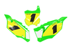 Kawasaki Number Background Decals - Edge