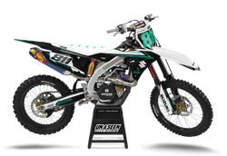 Suzuki Jumper White Graphic Kit - RMZ RM RMX DR DRZ JR Models | All Years
