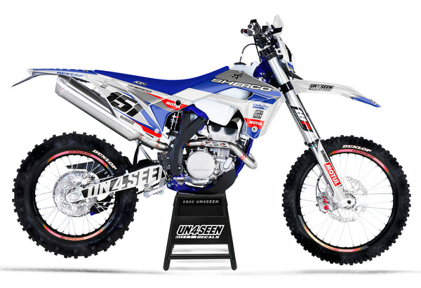 sherco Graphics Kit - floods blue