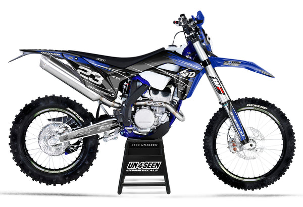 sherco Graphics Kit - shredded blue black