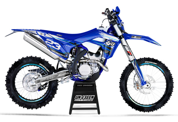 sherco Graphics Kit - shredded blue