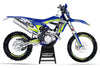 sherco Graphics Kit - stockish blue yellow