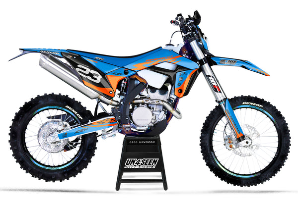 sherco Graphics Kit - stockish blue orange