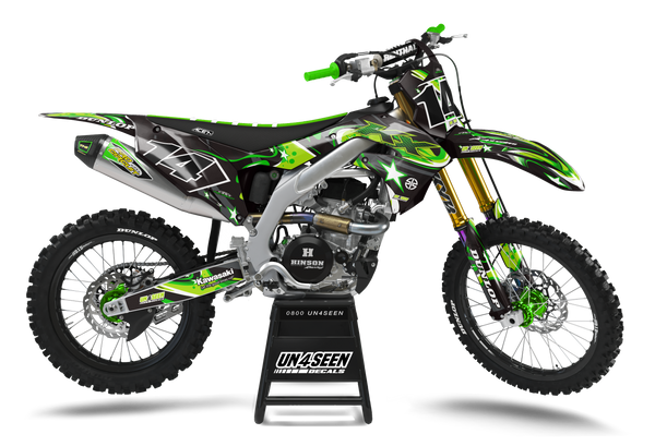 Kawasaki Lippy Green Graphic Kit - KK KXF KDX KLX Models | All Years