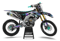Kawasaki Lippy Teal Graphic Kit - KK KXF KDX KLX Models | All Years