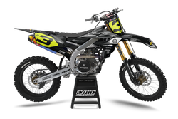 Yamaha Cela Black Graphic Kit - YZ YZF WR TTR PW Models | All Years