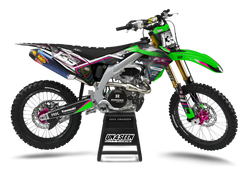 Kawasaki Jam Green Graphic Kit - KK KXF KDX KLX Models | All Years