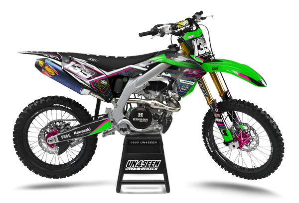 Kawasaki Jam Green Graphic Kit - KK KXF KDX KLX Models | All Years