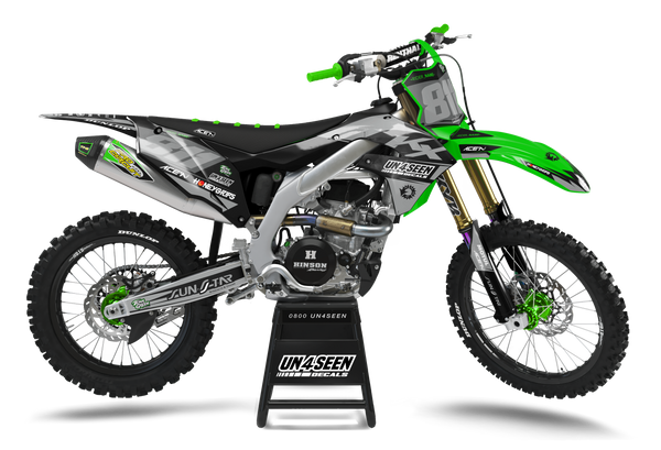 Kawasaki Martelli Green Graphic Kit - KK KXF KDX KLX Models | All Years