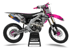 Kawasaki Martelli Pink Graphic Kit - KK KXF KDX KLX Models | All Years