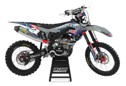 Kawasaki Nzd Grey Graphic Kit - KK KXF KDX KLX Models | All Years