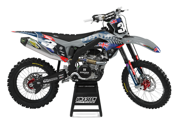 Kawasaki Nzd Grey Graphic Kit - KK KXF KDX KLX Models | All Years