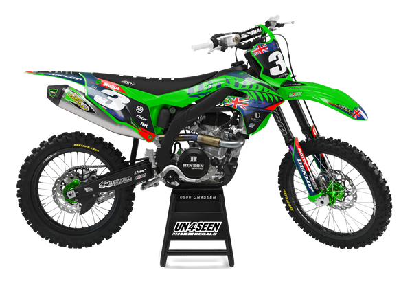 Kawasaki Nzd Green Graphic Kit - KK KXF KDX KLX Models | All Years