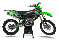 Kawasaki Stealth Black Graphic Kit - KK KXF KDX KLX Models | All Years