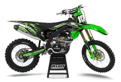 Kawasaki Lion Green Graphic Kit - KK KXF KDX KLX Models | All Years