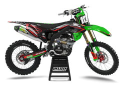 Kawasaki Lion Red Graphic Kit - KK KXF KDX KLX Models | All Years