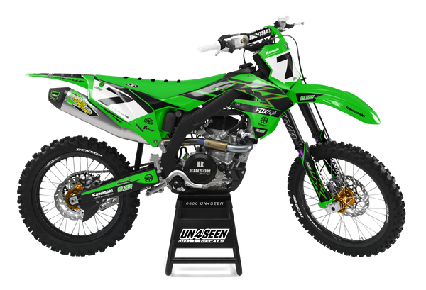 Kawasaki Shopped Graphic Kit - KK KXF KDX KLX Models | All Years