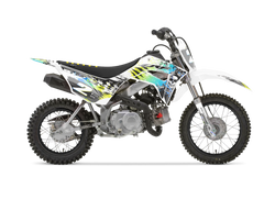 Honda Skull Flyer Yellow Graphic Kit - CRF CR XR Models | All Years