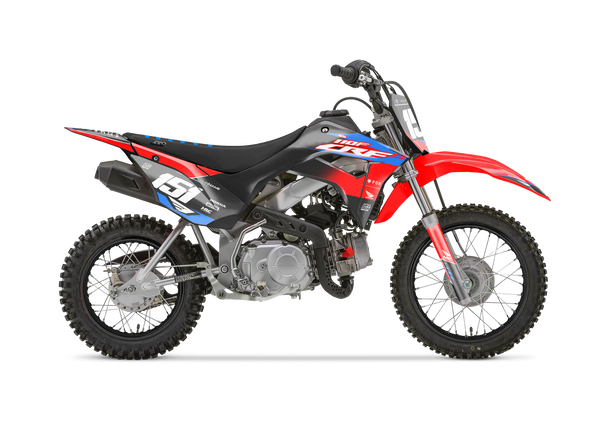 Honda Spider Blue Graphic Kit - CRF CR XR Models | All Years