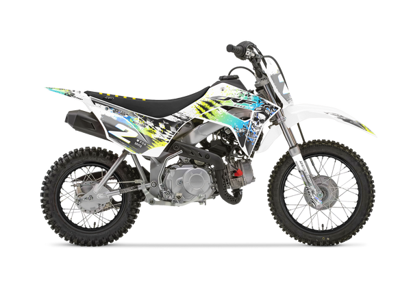 Honda Skull Flyer Yellow Graphic Kit - CRF CR XR Models | All Years