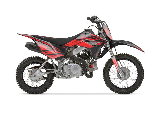 Honda Wings Red Graphic Kit - CRF CR XR Models | All Years