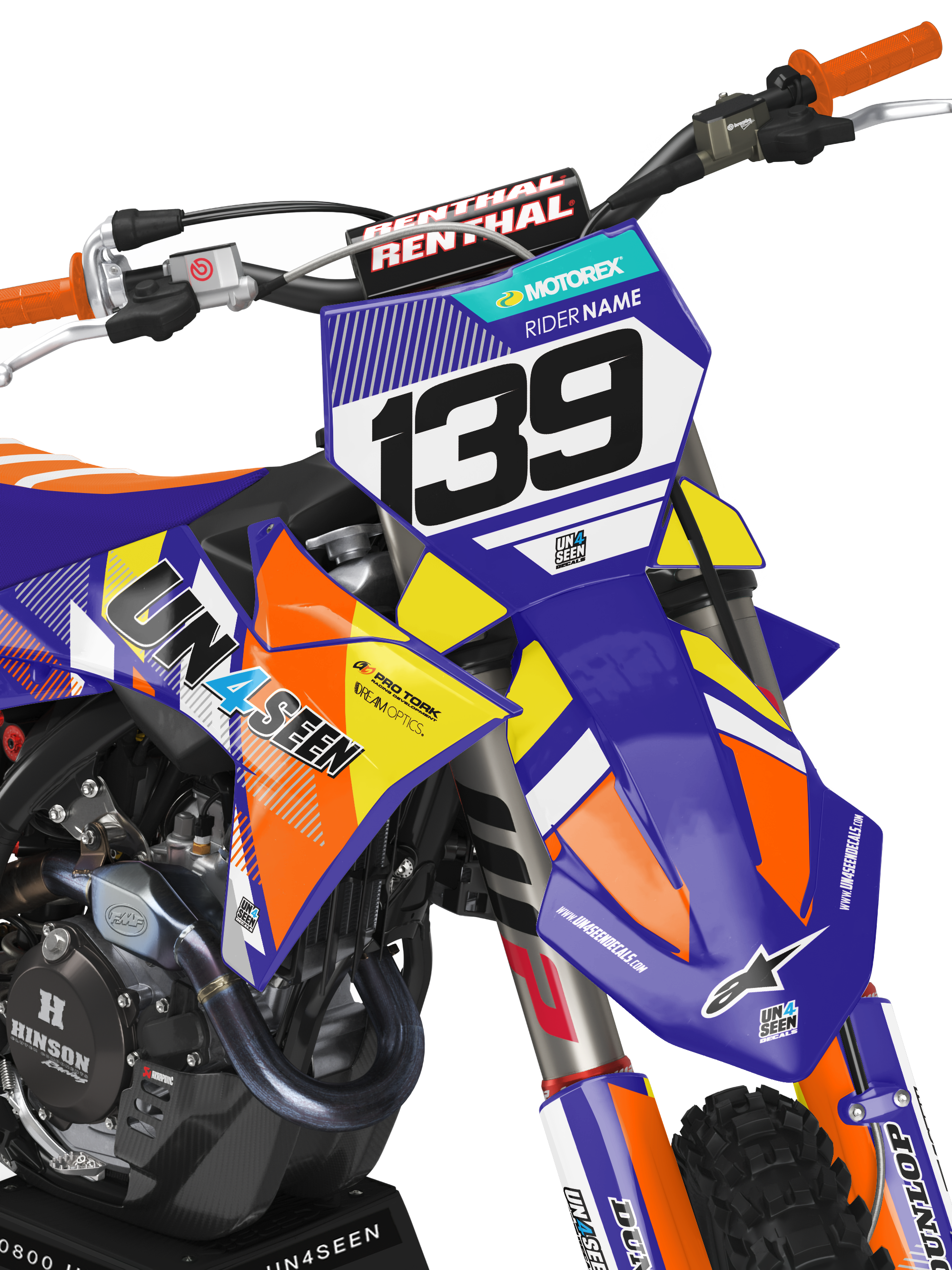 KTM Graphics Kit - Build Purple New Zealand