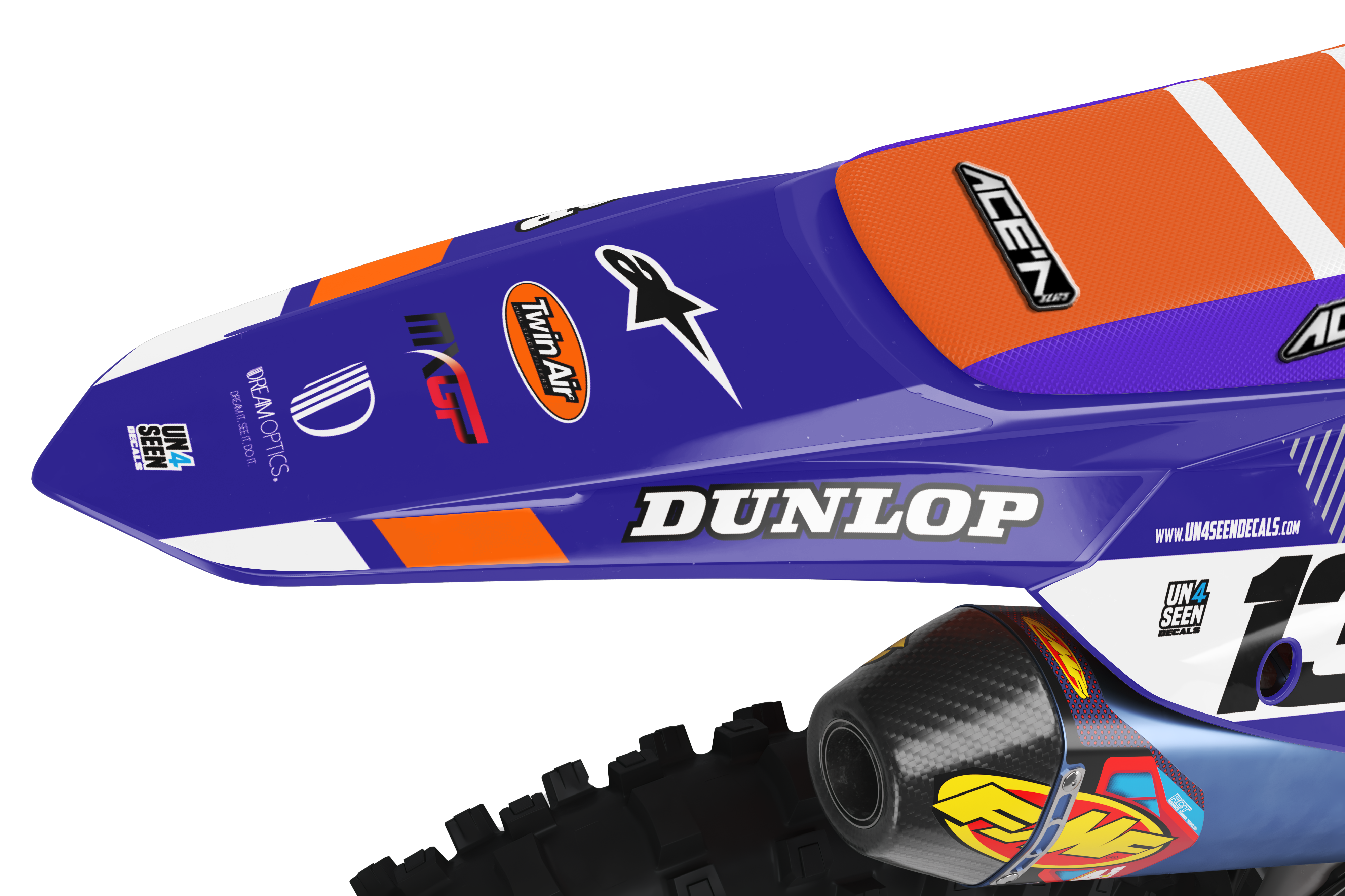 KTM Graphics Kit - Build Purple New Zealand