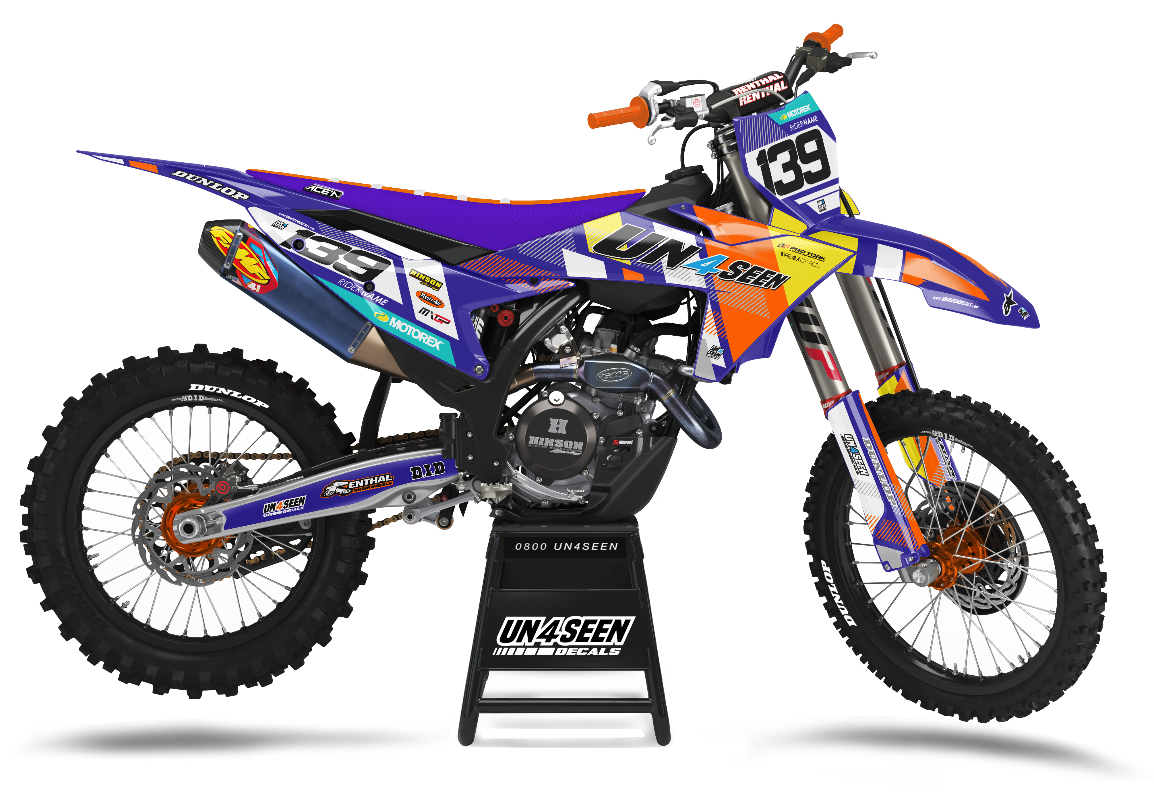 KTM Graphics Kit - Build Purple New Zealand