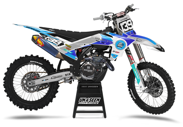 KTM Mazy Blue Graphic Kit - SX SXF XC XCF EXC EXCF Models | All Years