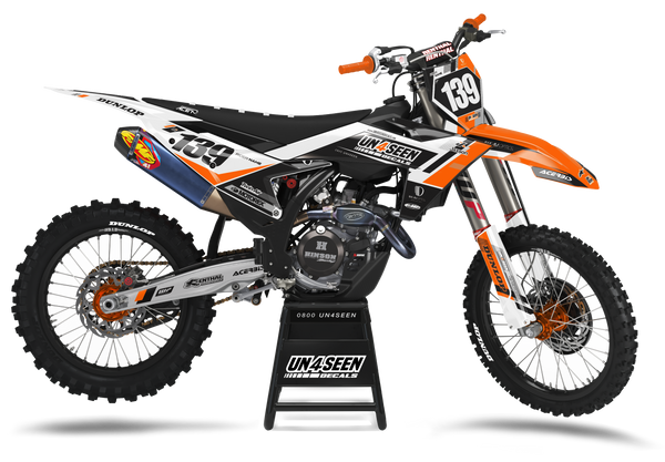 KTM Click Orange Graphic Kit - SX SXF XC XCF EXC EXCF Models | All Years