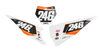 KTM Number Background Decals - Slides