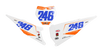KTM Number Background Decals - Slides