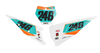 KTM Number Background Decals - Slides