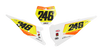KTM Number Background Decals - Slides