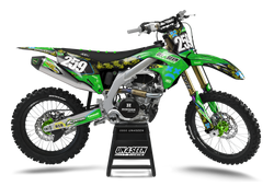 Kawasaki Bees & Blur Graphic Kit - KK KXF KDX KLX Models | All Years