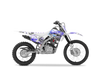 Honda Crf125f Graphic Kit - Skulls & Speed Blue