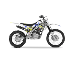 Honda Skull Flyer Blue Graphic Kit - CRF CR XR Models | All Years