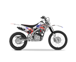 Honda Skull Flyer Red Graphic Kit - CRF CR XR Models | All Years